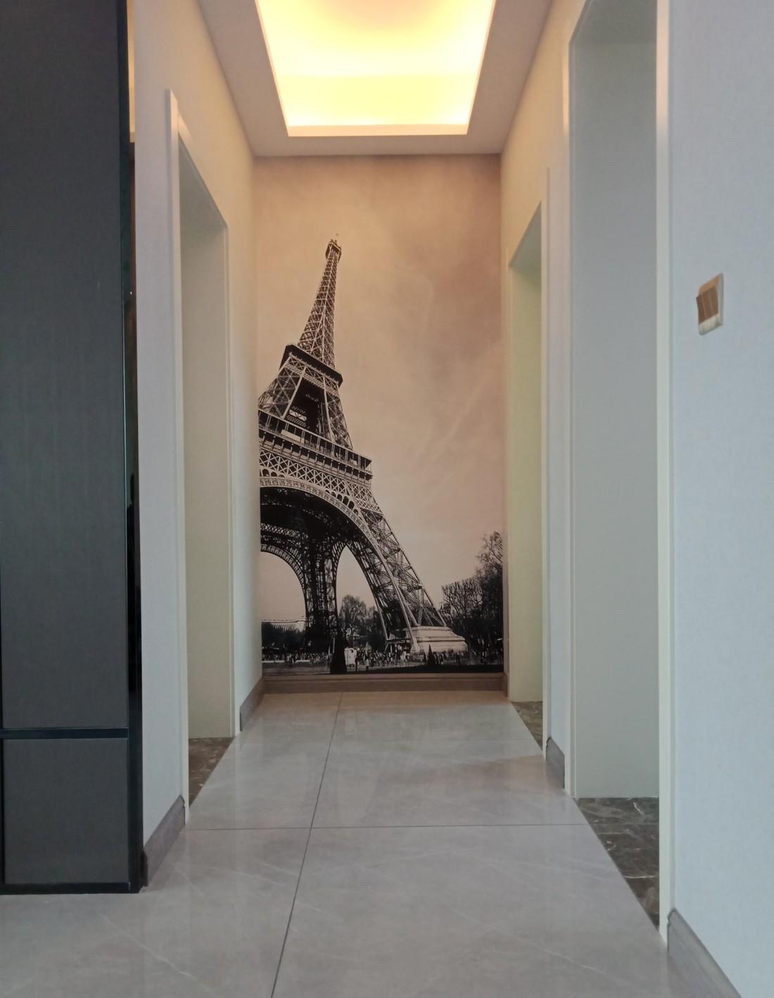 简约留白，错位灯带打造现代家居空间-3