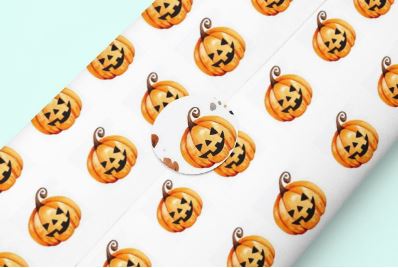 Watercolor Spooky Halloween Clipart Set .-5