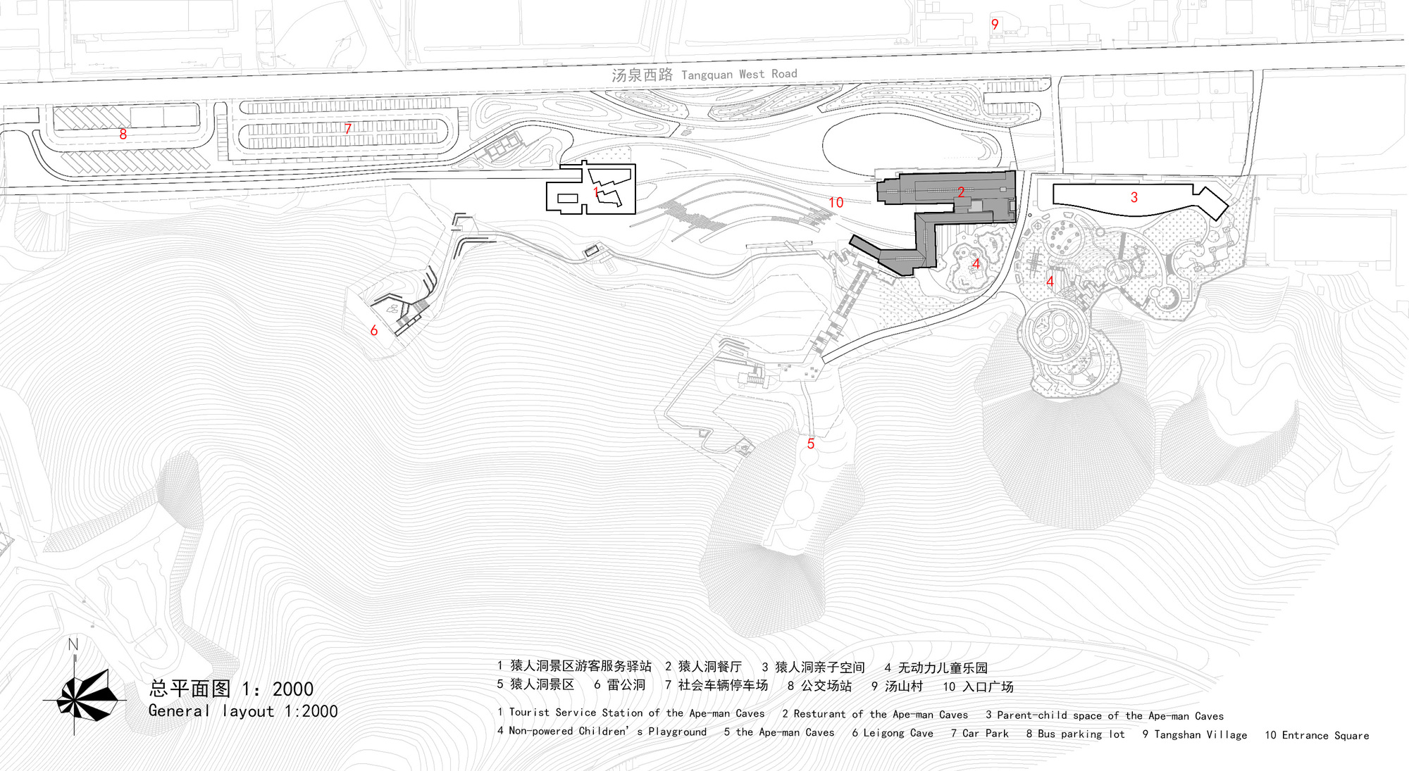 唐山猿人洞景区附属设施丨中国南京丨AESEU建筑科技与艺术工作室-18