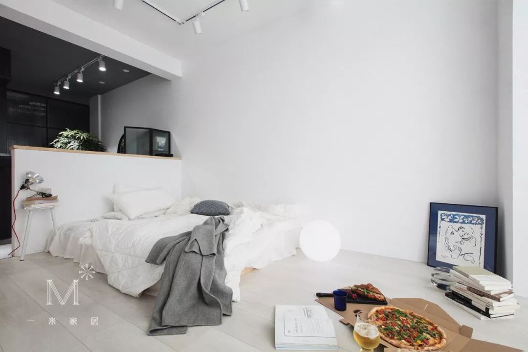 45㎡黑白冷淡风单身公寓 | 极简生活，率性而为-47