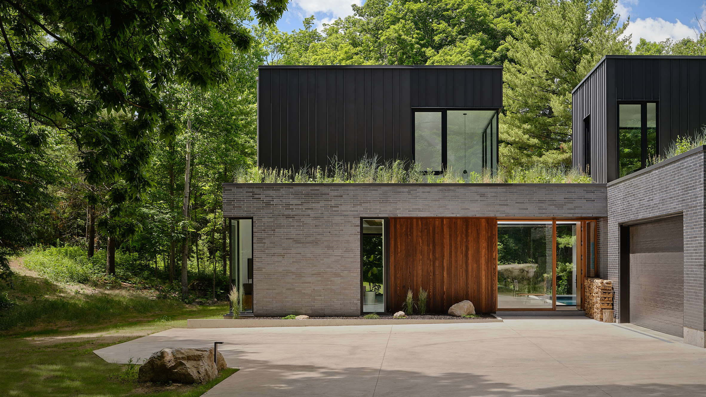 多材质森林住宅 | Oneida Ridge-0