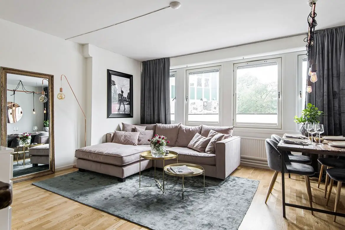 工业风玻璃隔间，打造舒适一室公寓-5