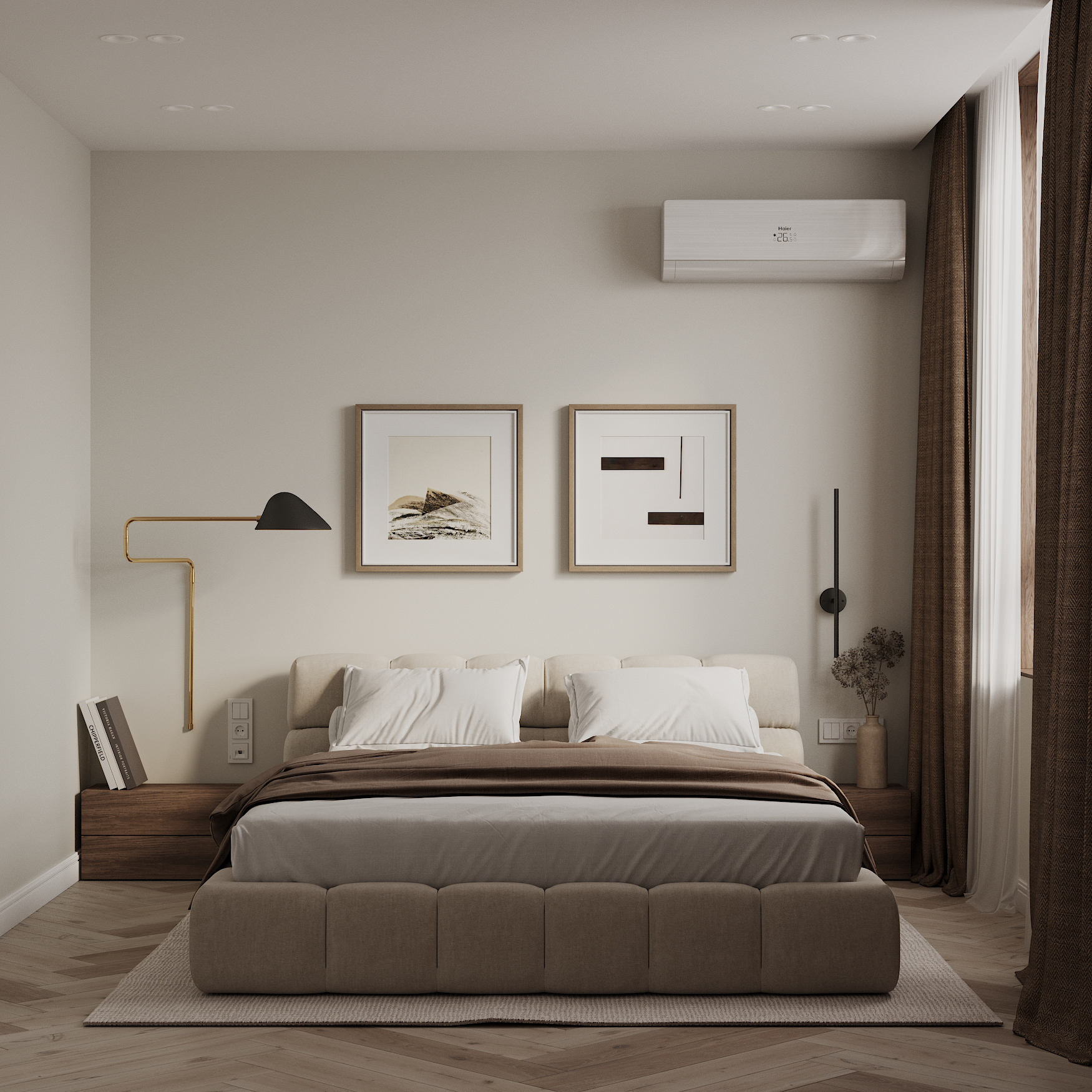 Minimal Pastel Beige Interior-11