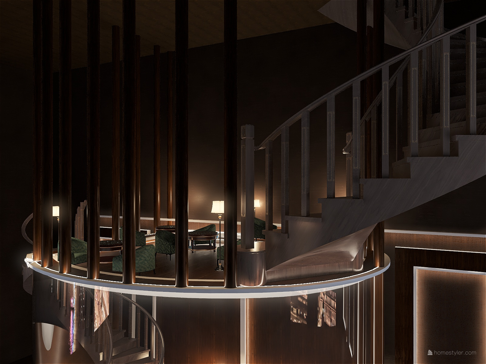 Attic Restaurant and Bar - 3D design-0