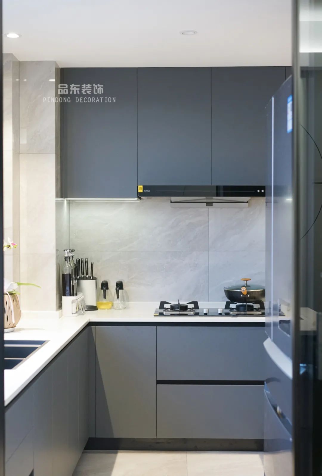 椒江山水润园 135㎡静谧之家丨台州品东装饰-21