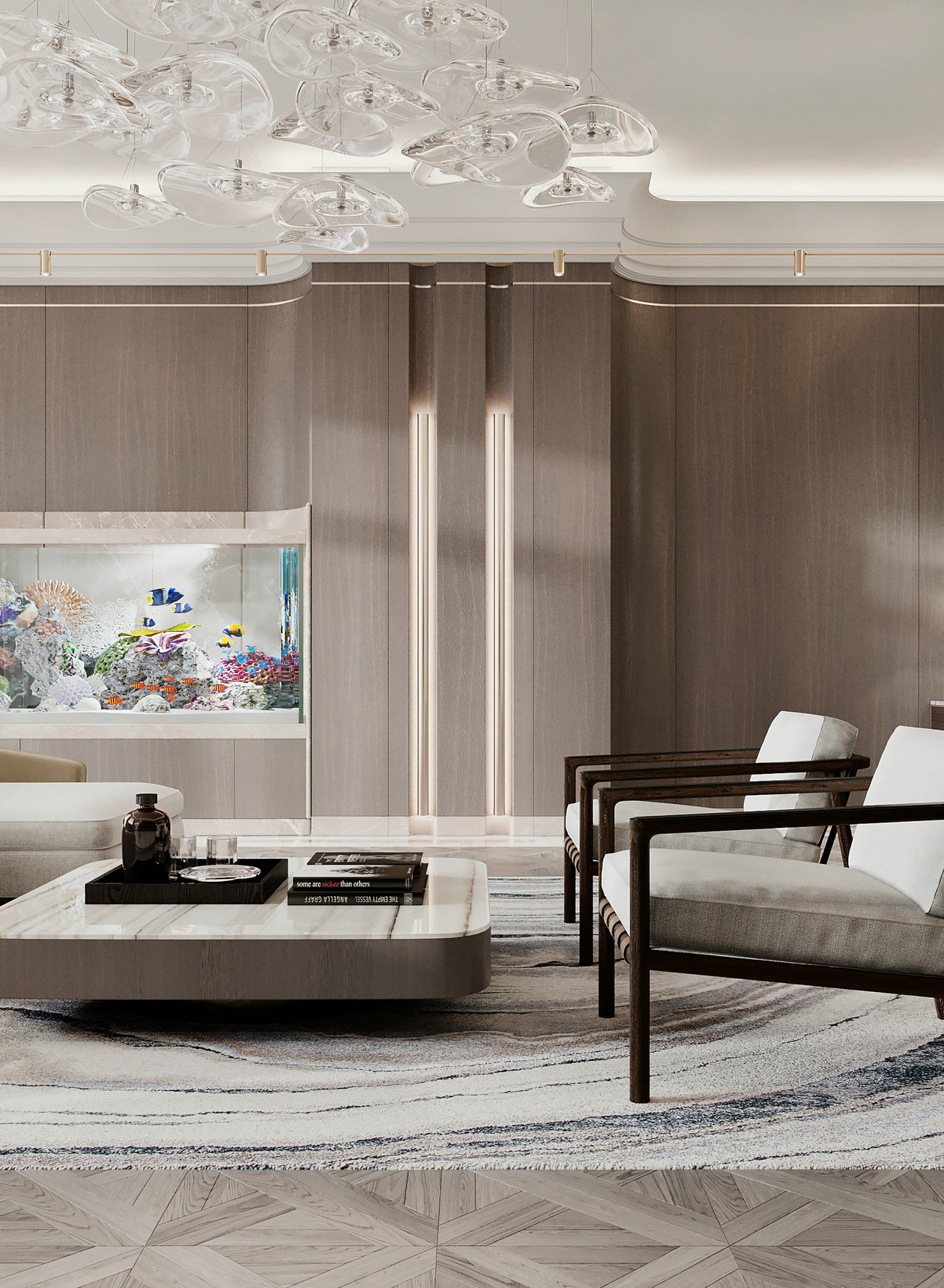 原木+大理石 打造出满满的高级范儿！-8