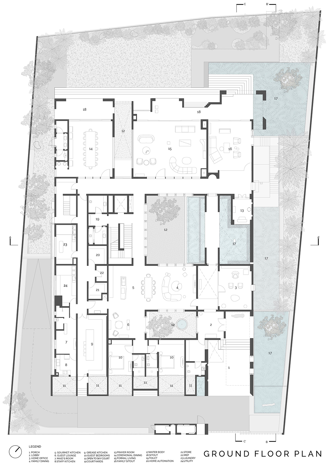 迪拜豪华住宅 House of Courtyards丨阿联酋迪拜丨Studio VDGA-84