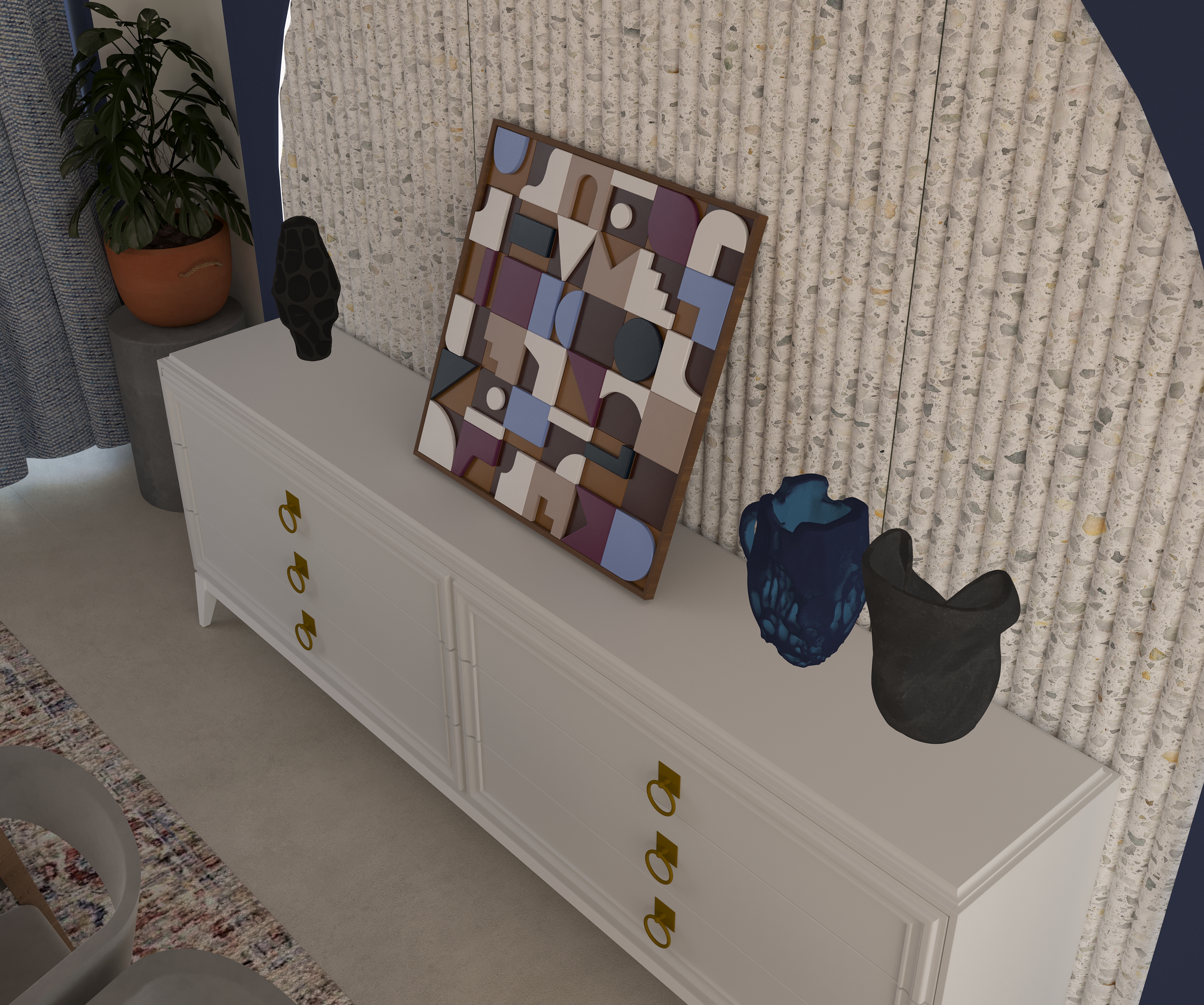 Villa Entrance Corridor & Dining Area-11