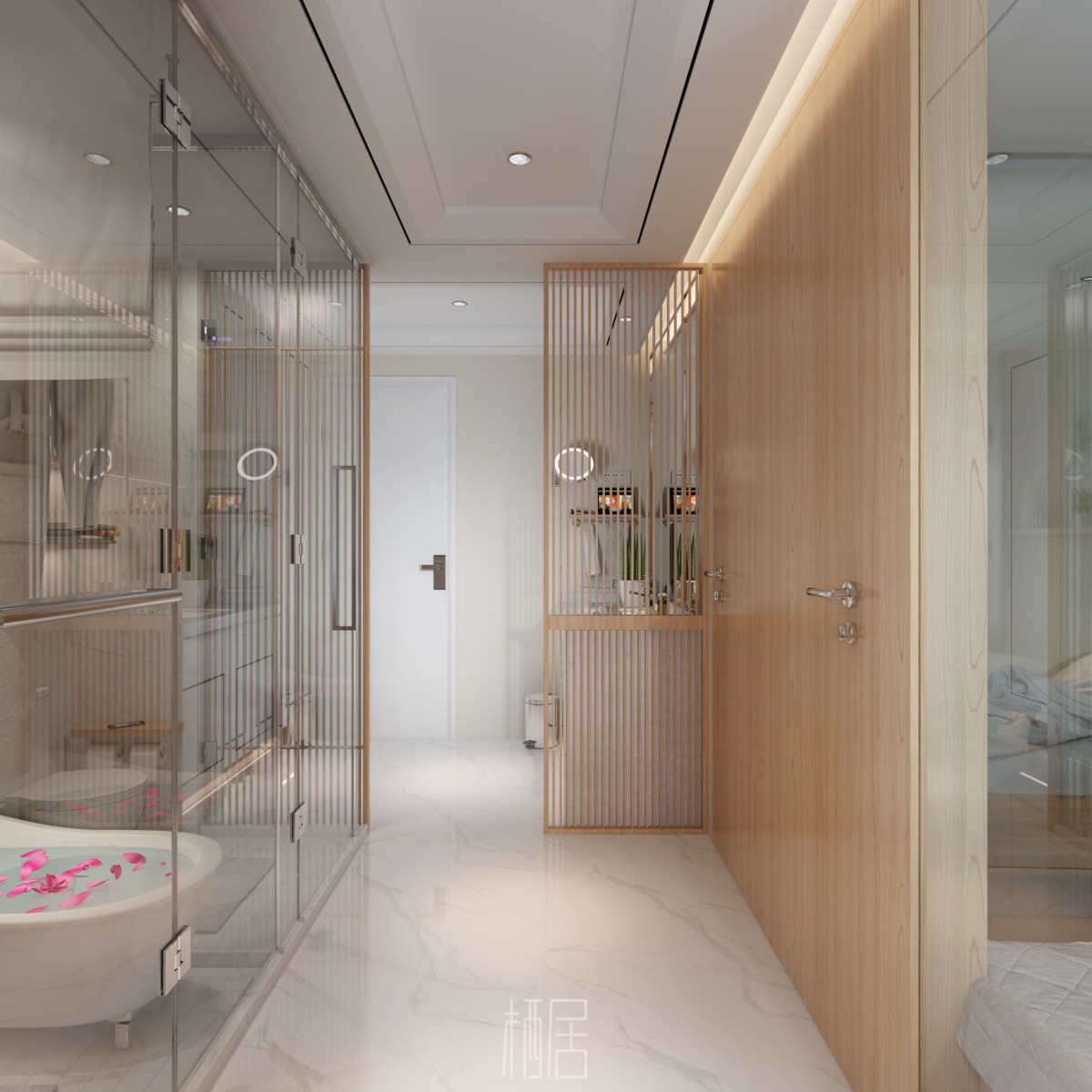 小户型逆袭 | 48 平米一居室变身三室三厅三卫一厨设计-43