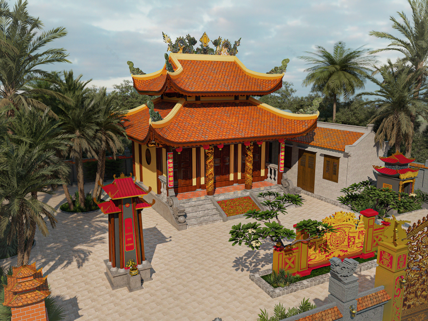 河静祖庙设计项目丨越南丨与Jane To's Team合作,Phuong Red参与-19