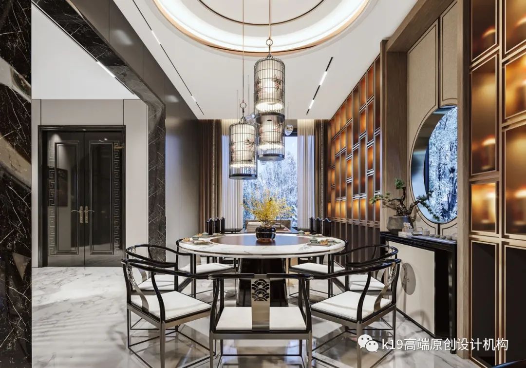 恒大金阳新世界 580㎡新中式独栋别墅丨K·19 高端原创设计机构-23
