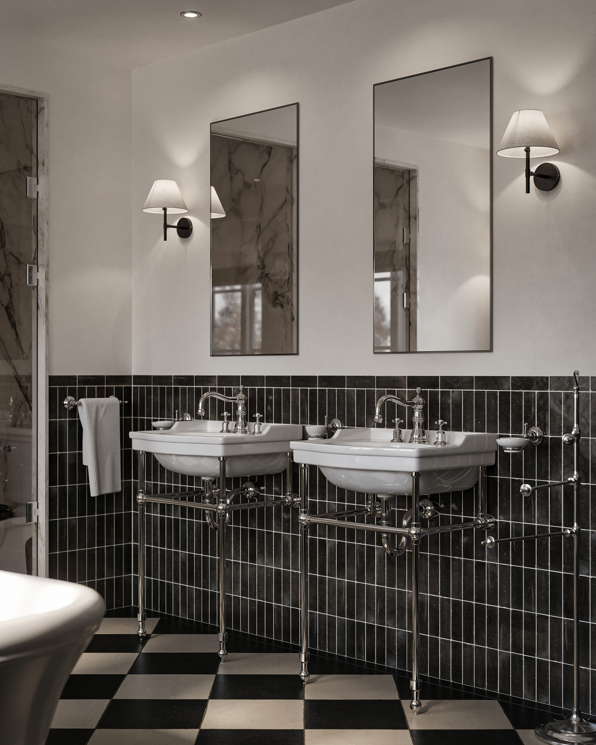 Softly Classic,Naturally Modern浴室设计丨mitter studio-10