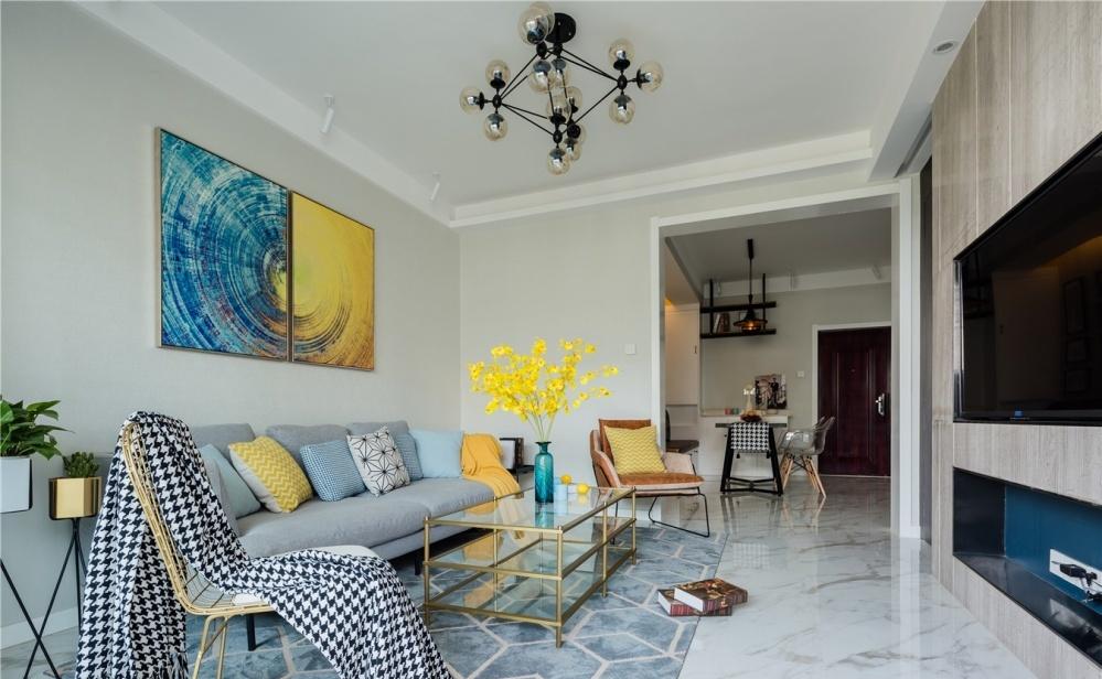 合肥 80㎡现代混搭风,高颜值家居设计全靠软装-1