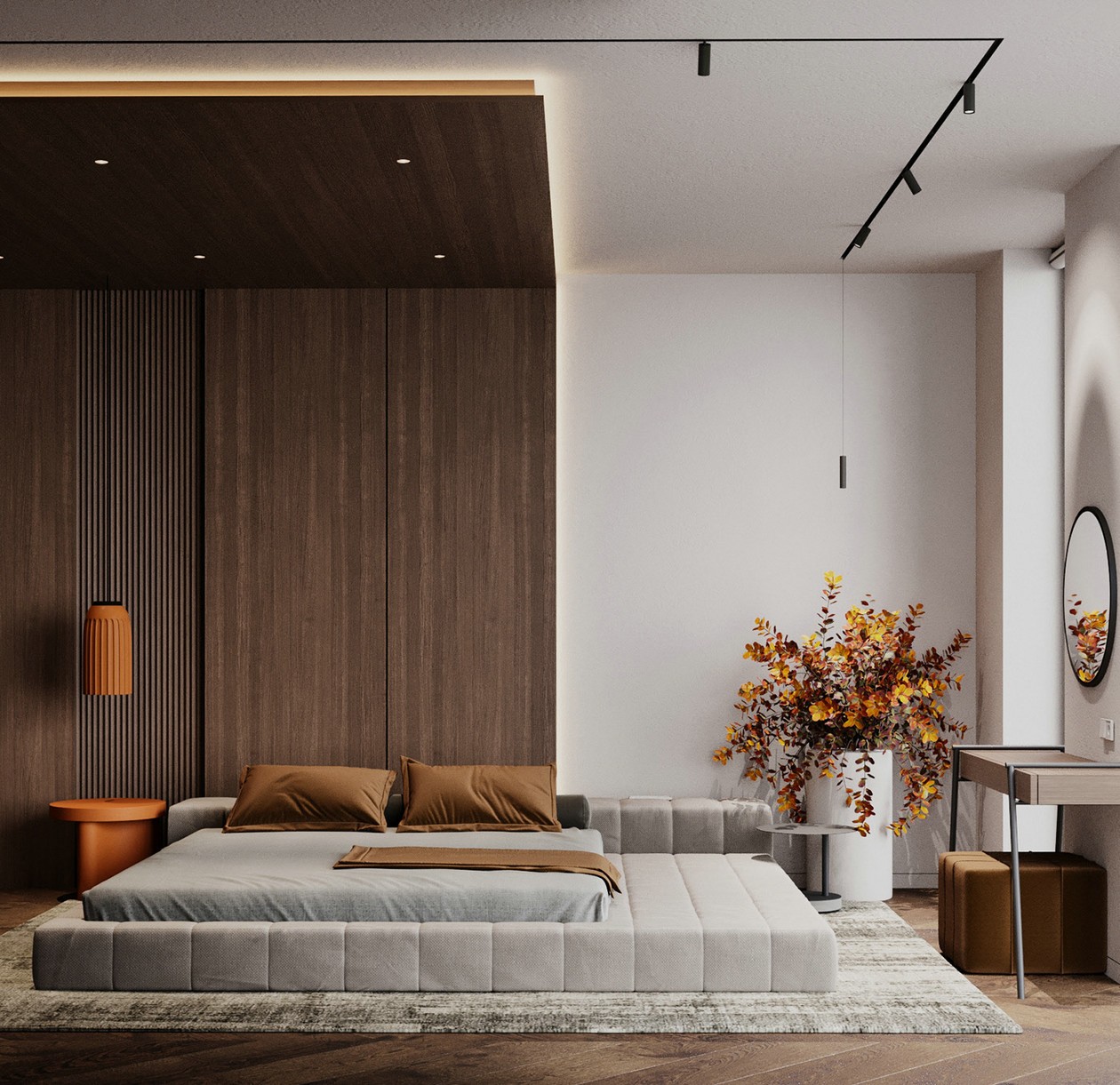 214㎡大平米住宅设计 超有设计感！-12