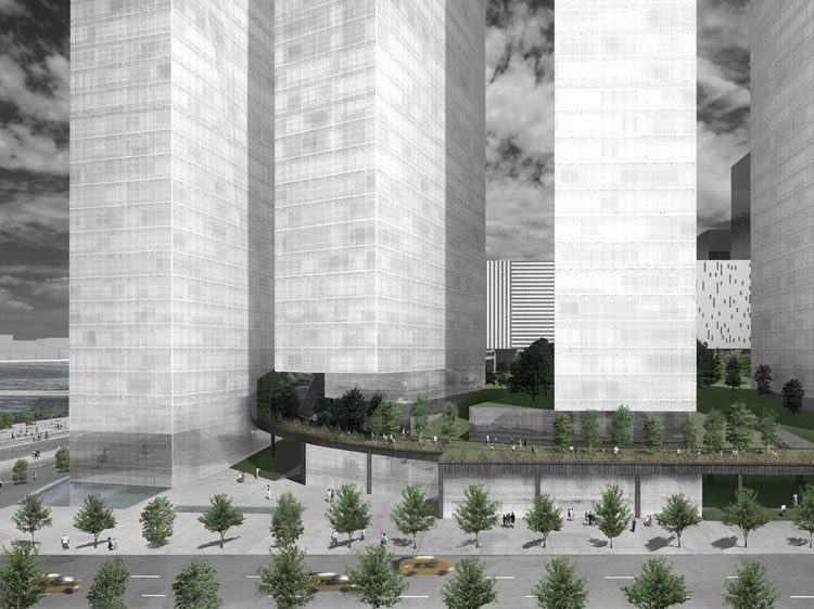 纽约哈德逊广场开发设计方案丨巴林哈德丨史蒂文·霍尔建筑事务所-9