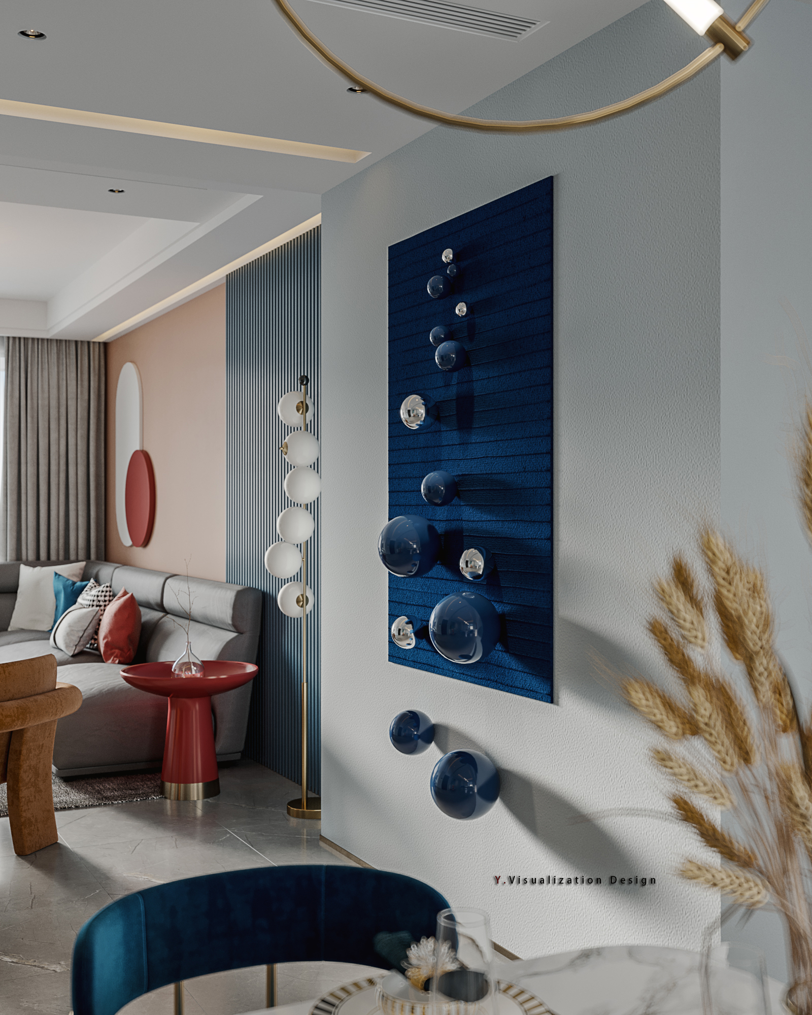 浙江吴彦祖打造现代简约家居，色彩斑斓的魅力空间-12