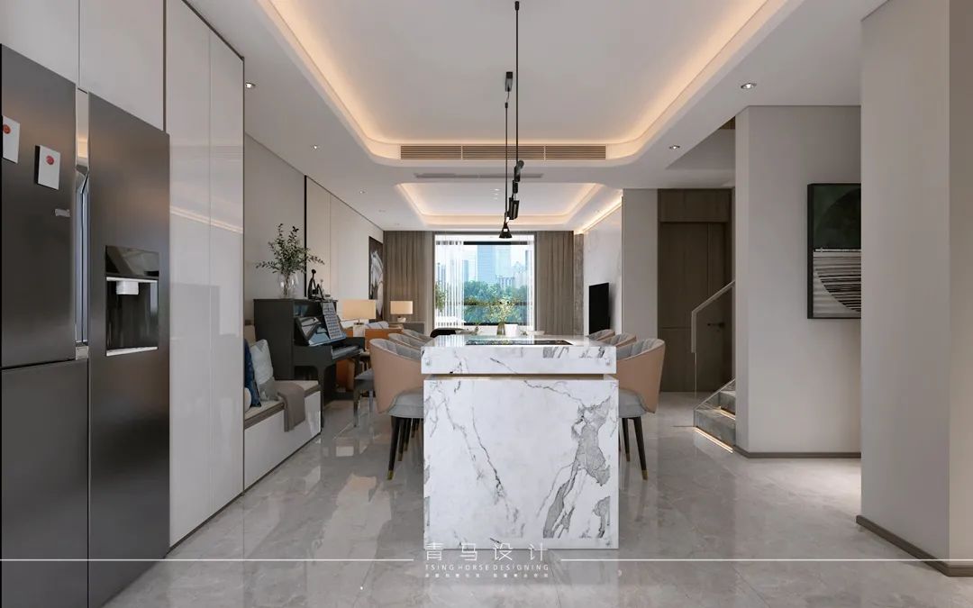 中天诚品现代简约别墅设计丨青马别墅空间设计-54