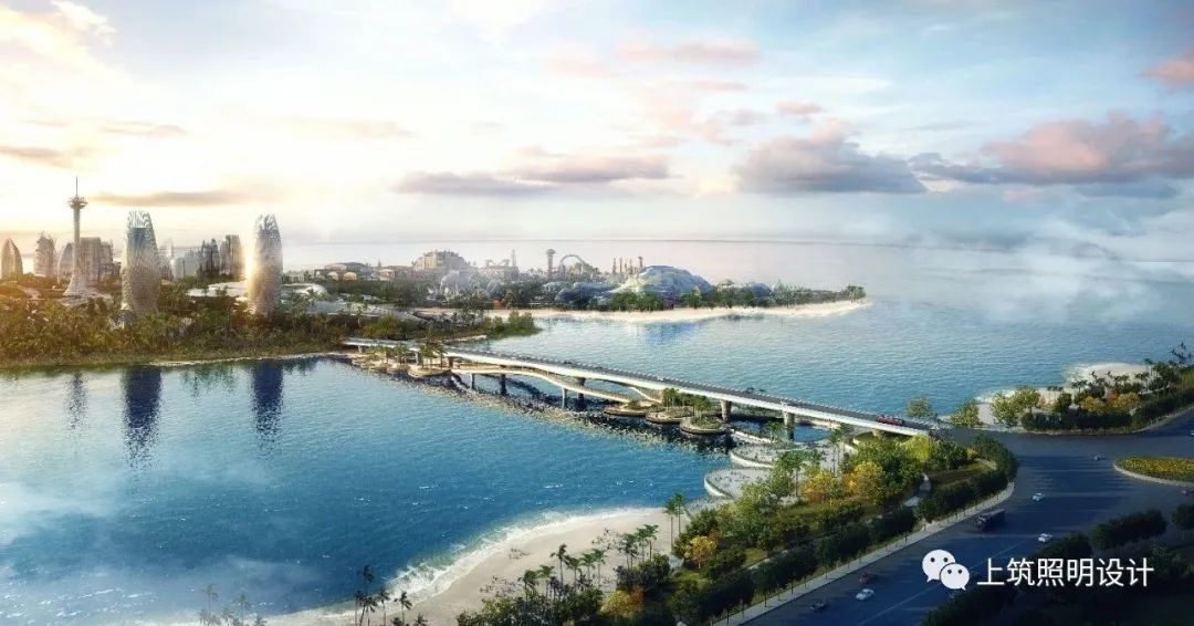 上筑国际照明设计 | 恒大海花岛入岛桥梁 | 浪漫花桥，光影交织-97