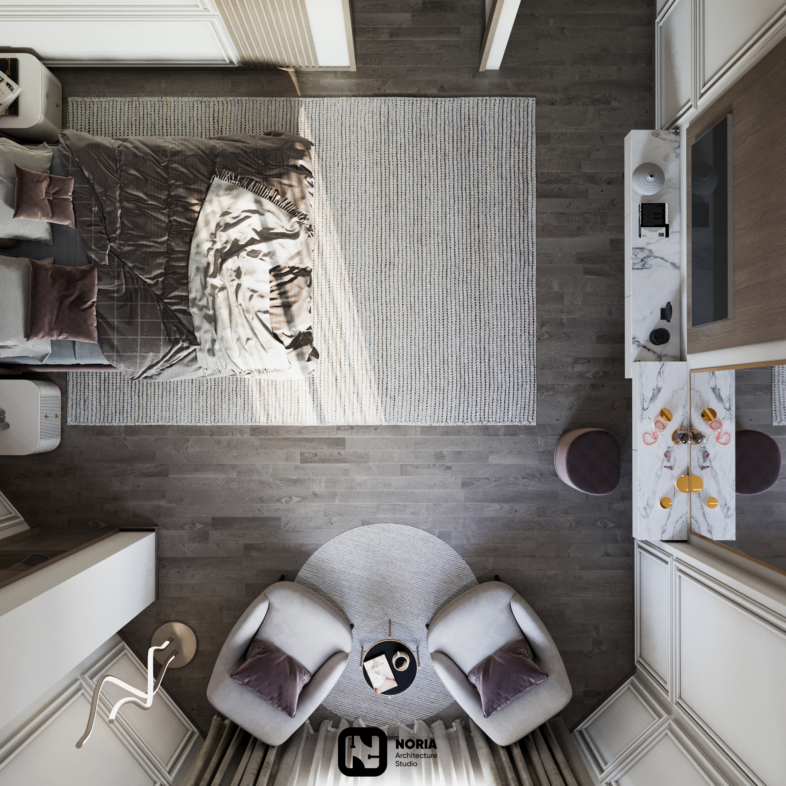 主卧室和施工详图丨埃及丨Noria Studio-9