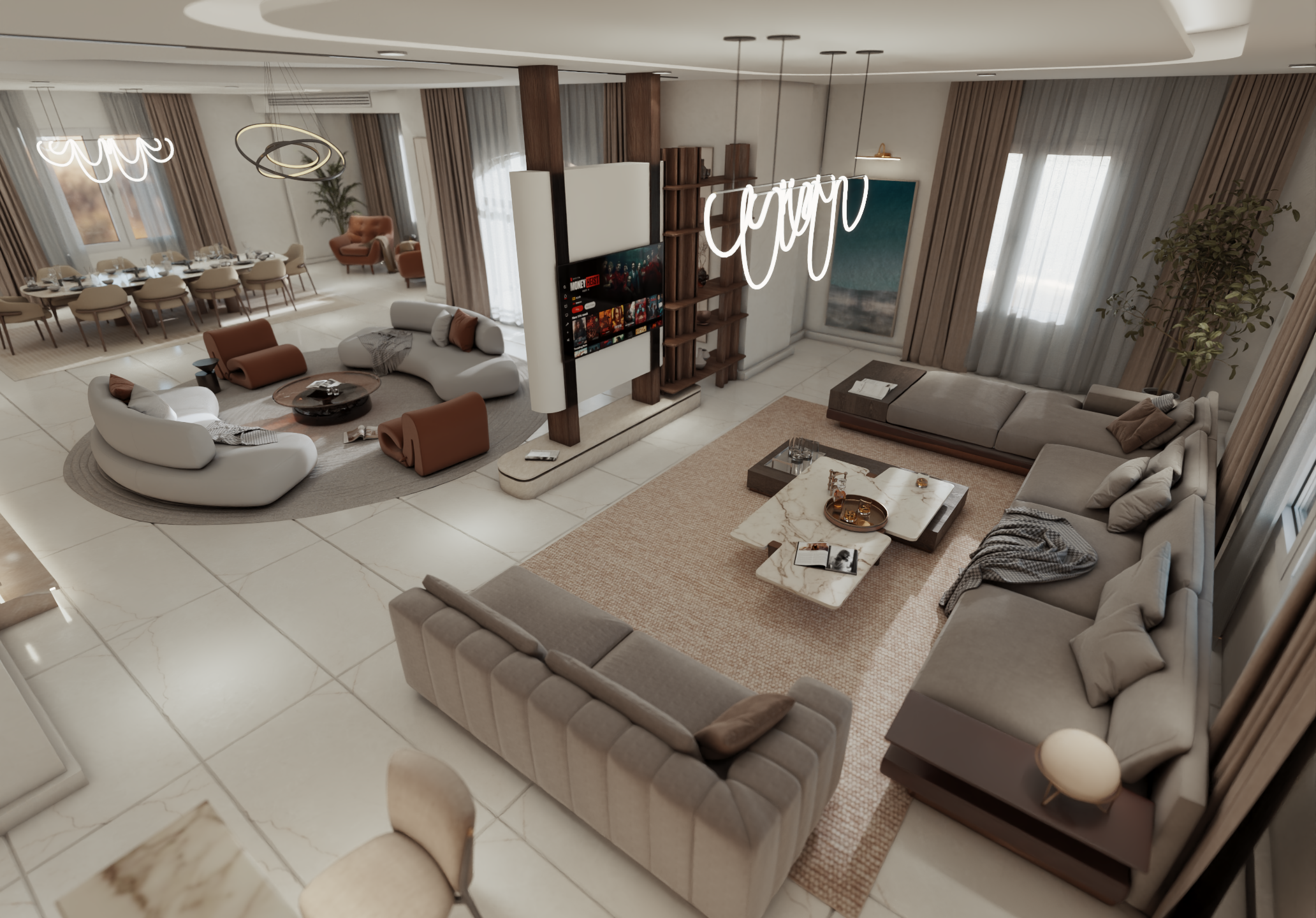 Grand Open-Concept Living-0