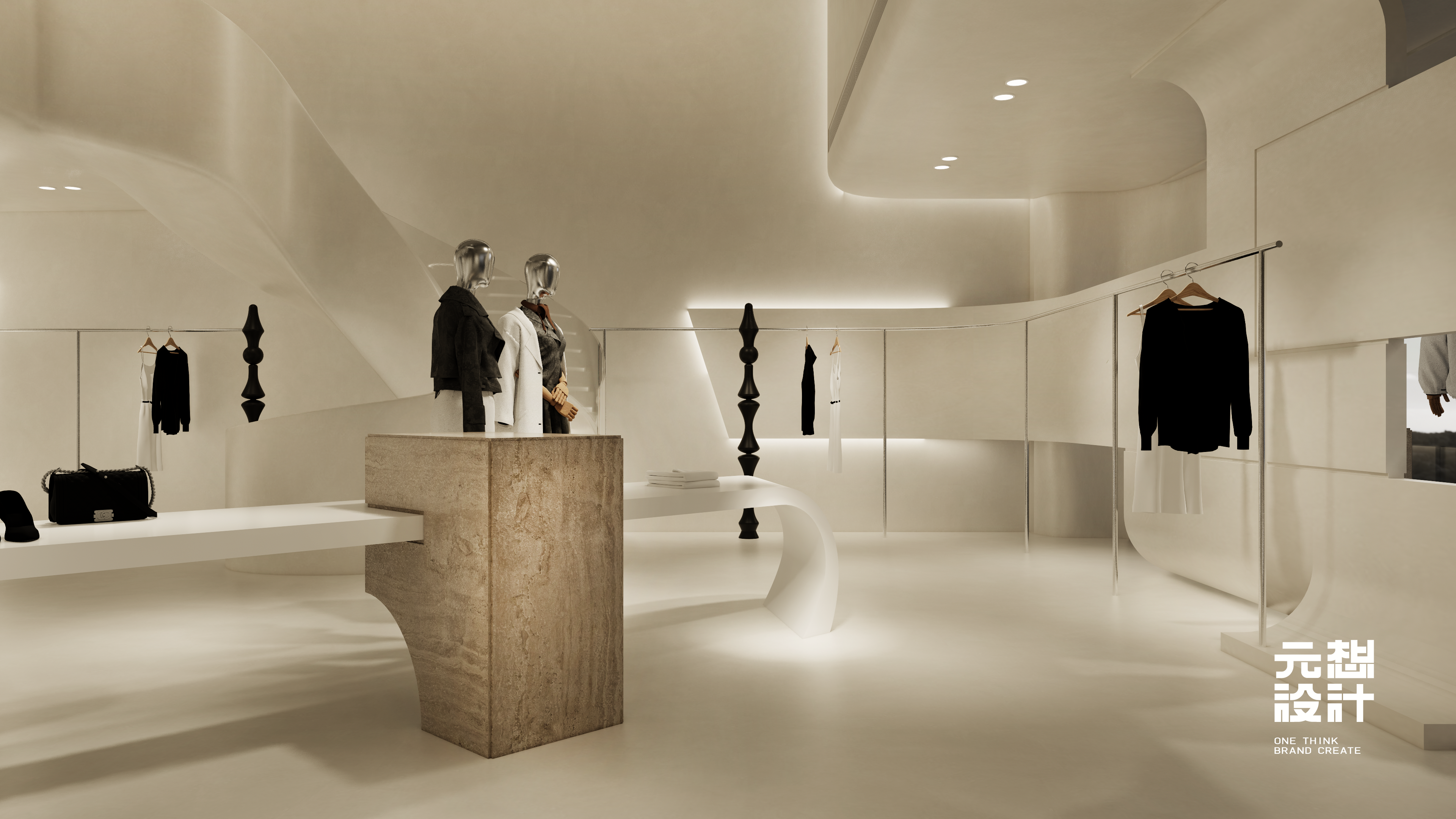 元想设计丨广州SOMER女装瑜伽馆设计-6