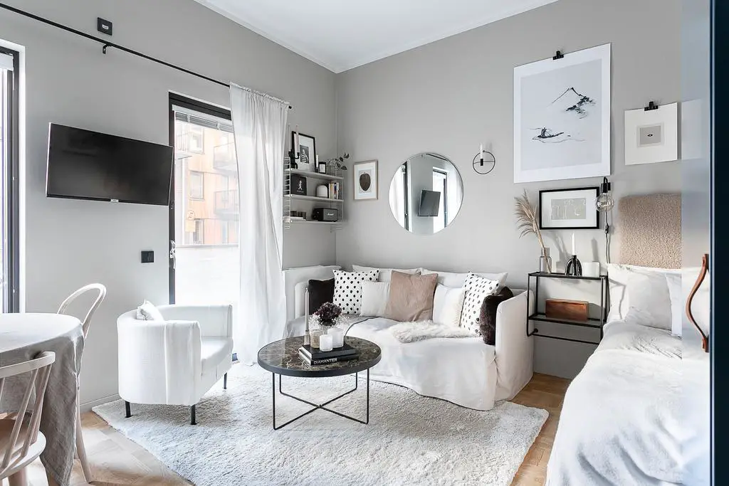 瑞典 27m2 精致工作室,空间利用与设计感完美结合-6