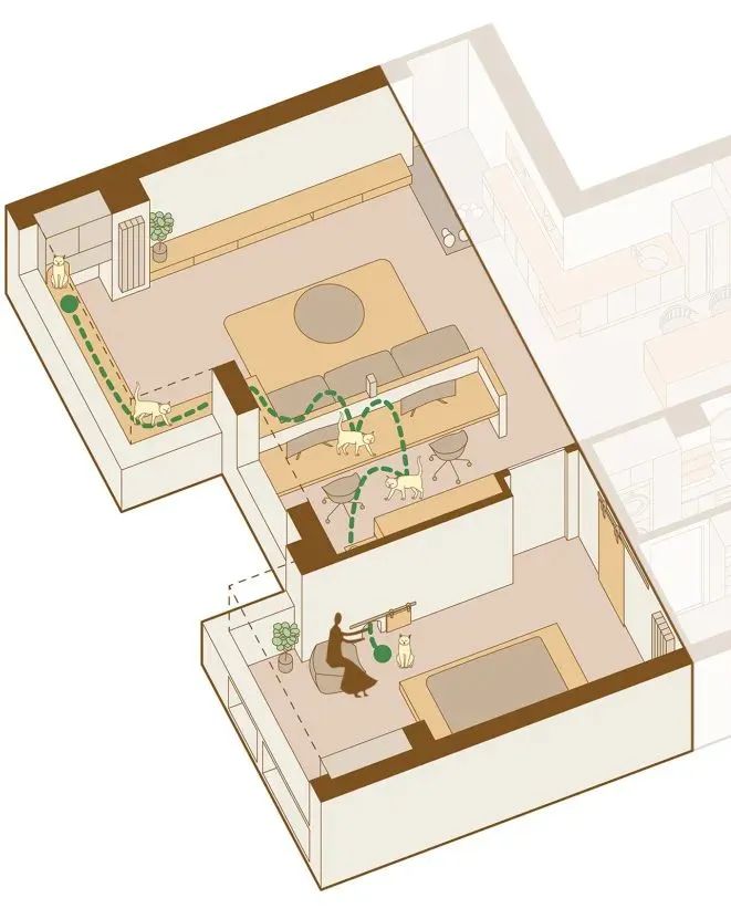 木心 · 武汉120㎡一室两厅一卫创意改造丨中国武汉丨武汉小小空间事务所-33