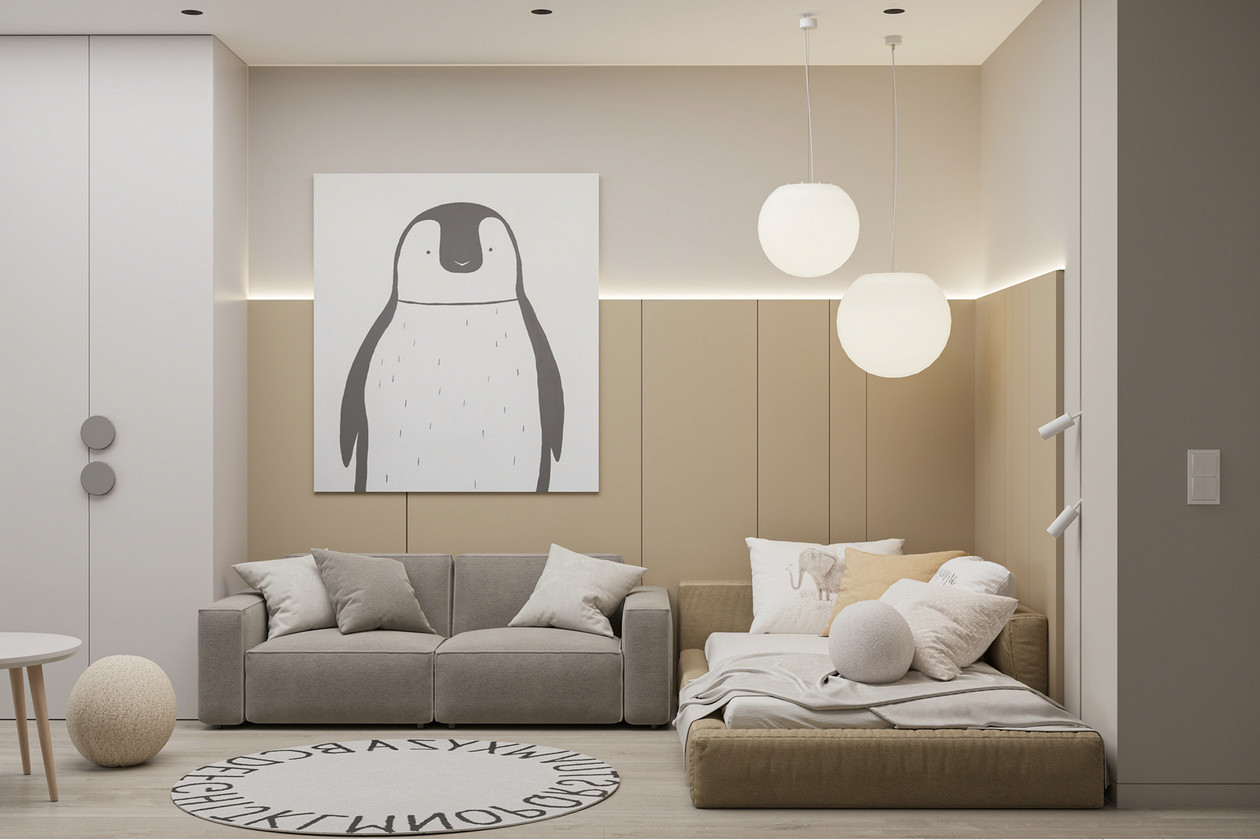 102㎡浅色系住宅设计-12