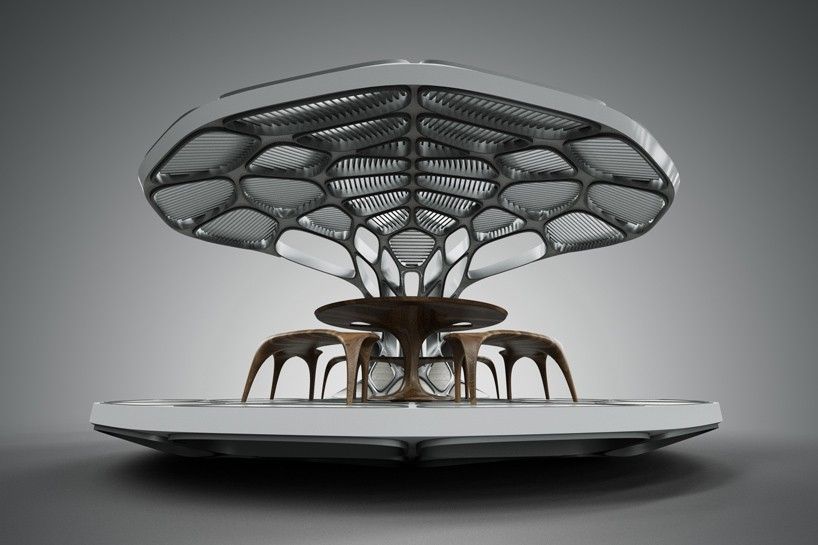 扎哈·哈迪德打造未来主义用餐空间-16