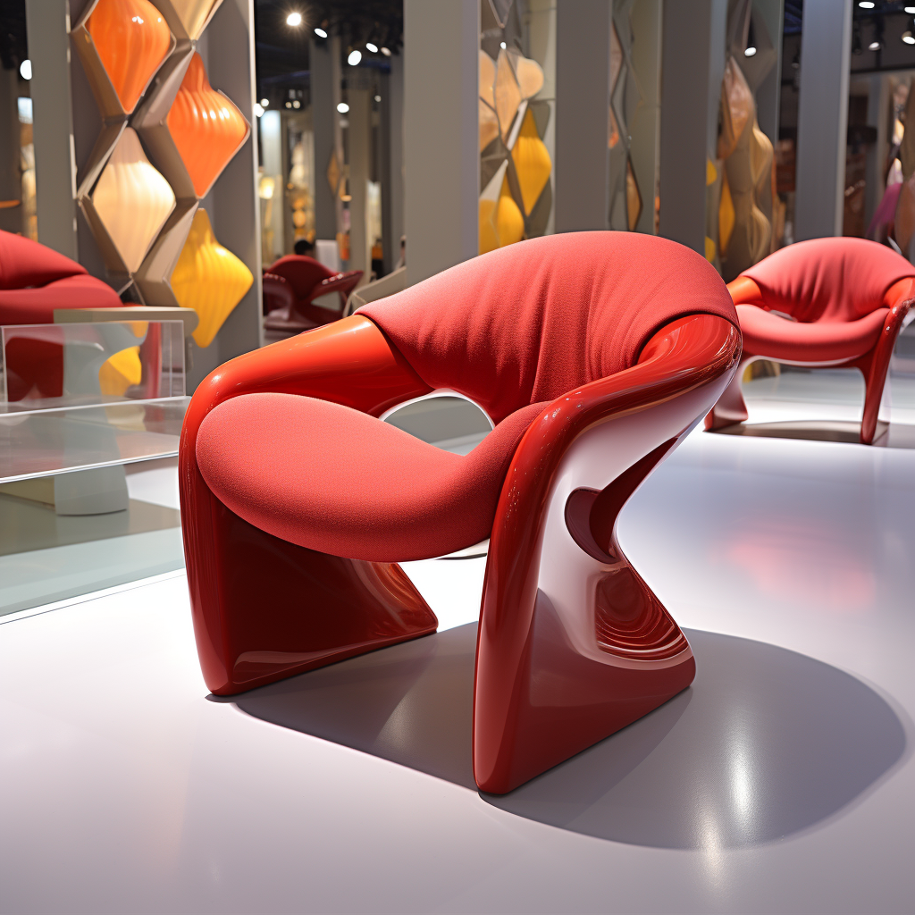 红色异形椅子-17