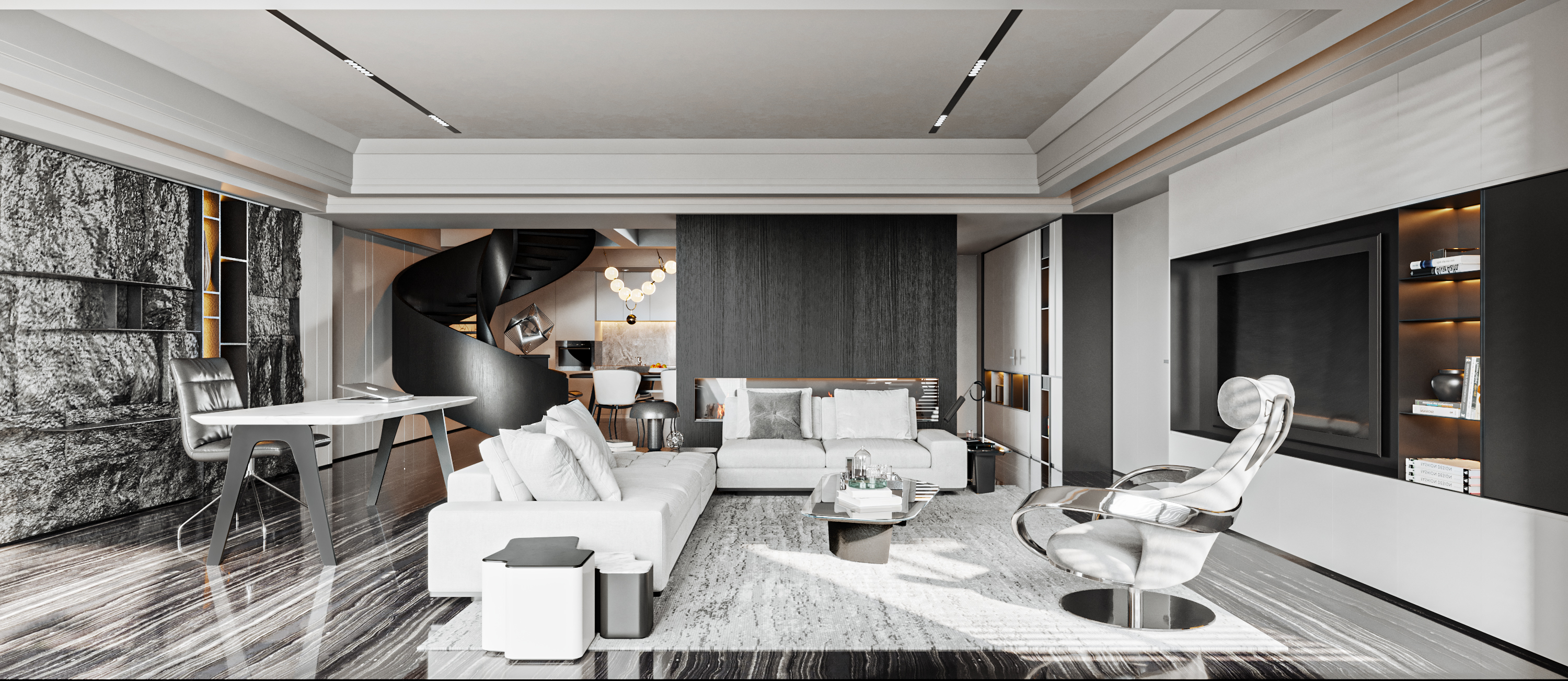 现代平层设计，打造极简生活空间-5