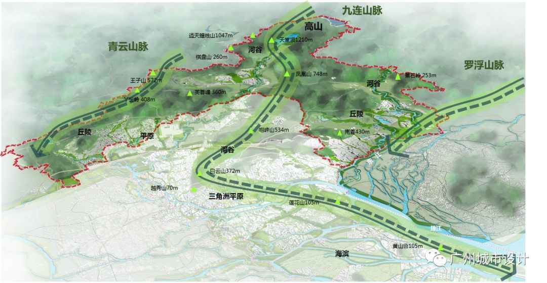 《广州北部地区城市设计》 | 山水林田城,构建城乡野全域景观-1