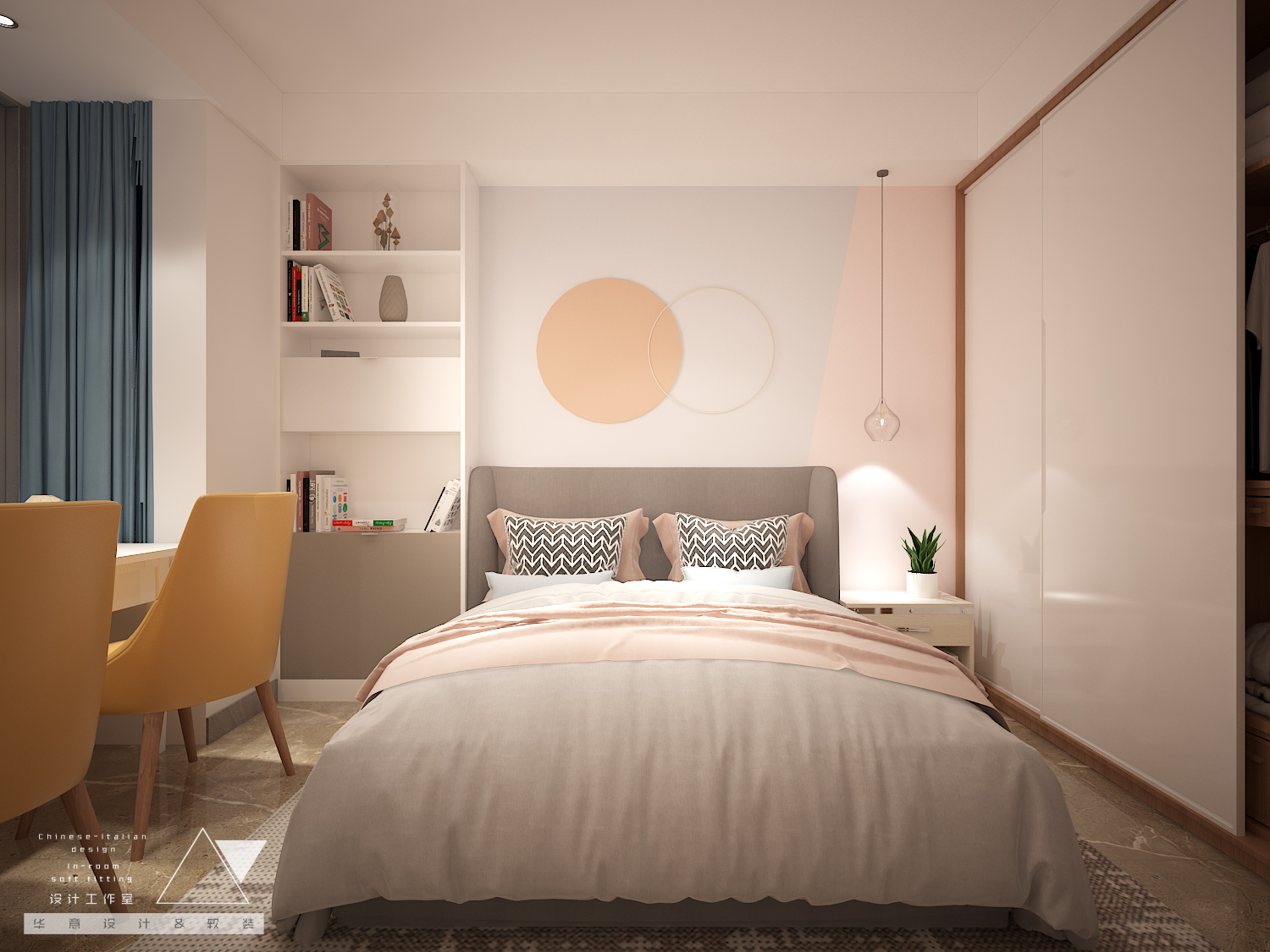 济宁绿地国际城平层洋房室内设计方案-46