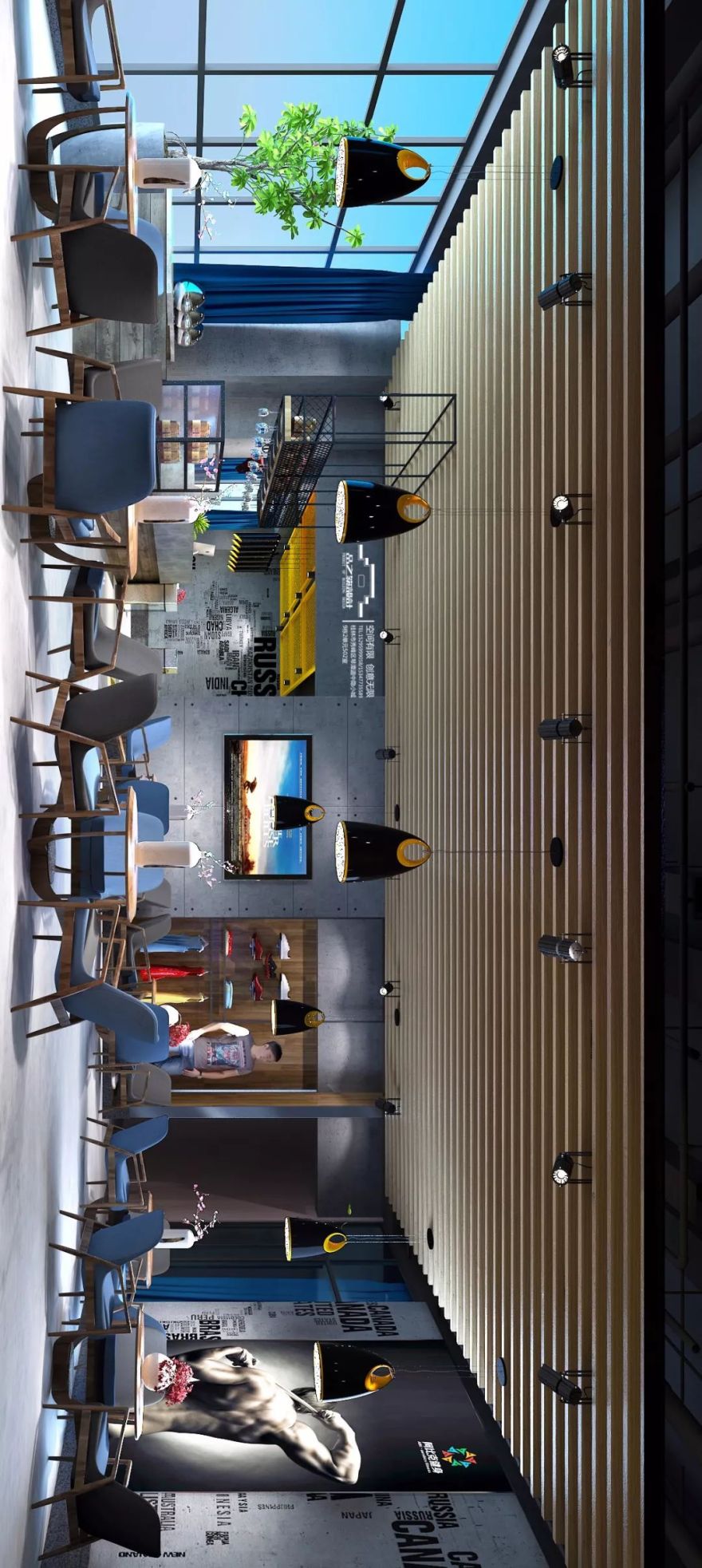 阿比克健身会所-- 哈弗店 | 现代工业风融入春意盎然-22