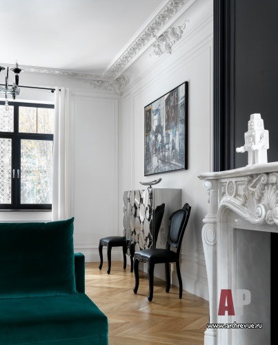 莫斯科郊外带阁楼的三层现代法式古典风格住宅丨俄罗斯莫斯科丨Шалдыбина Светлана（谢尔盖·沙尔迪宾娜）-38
