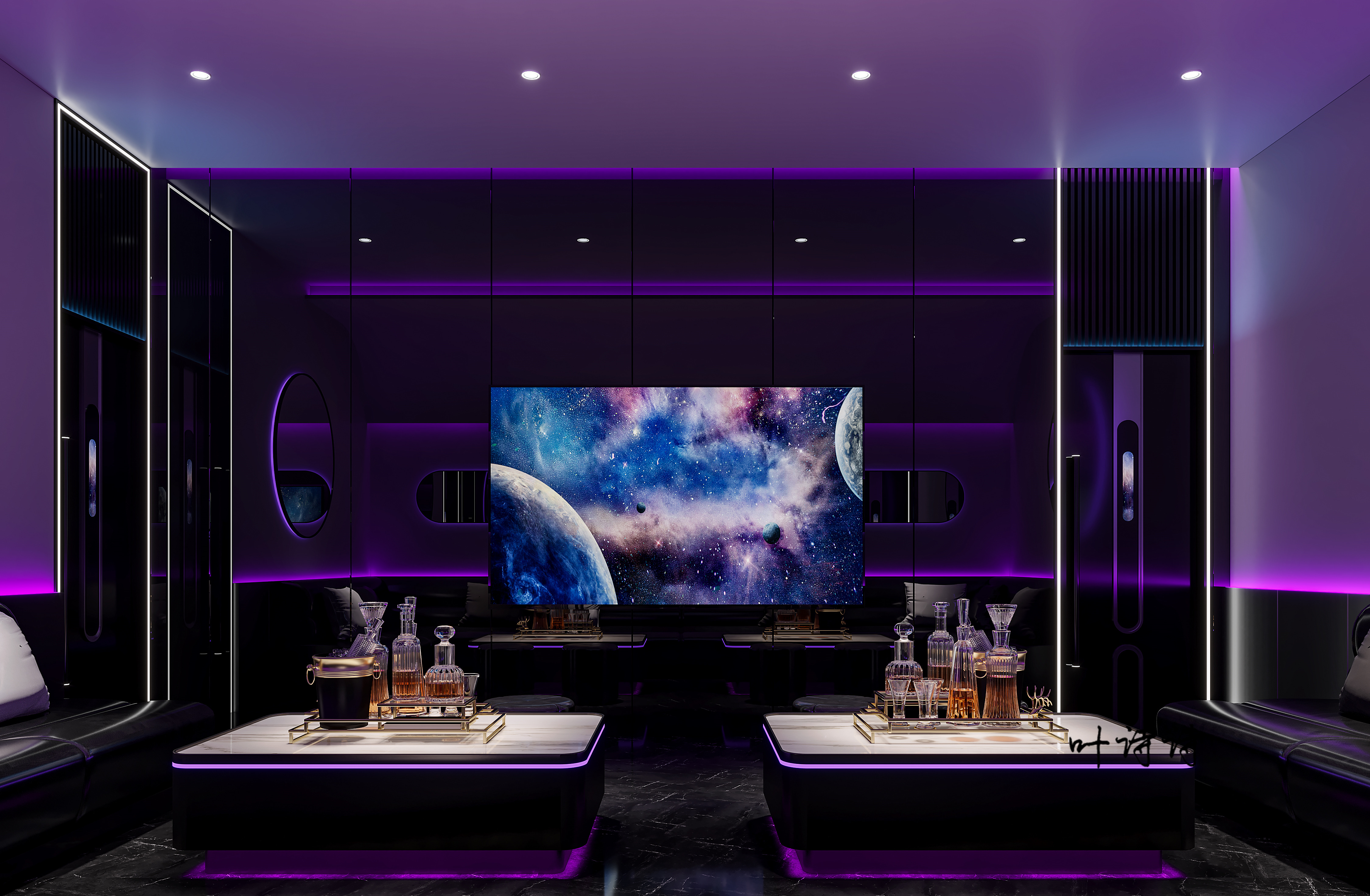 霓虹秘境|营造复古与未来交织的酒吧氛围-6