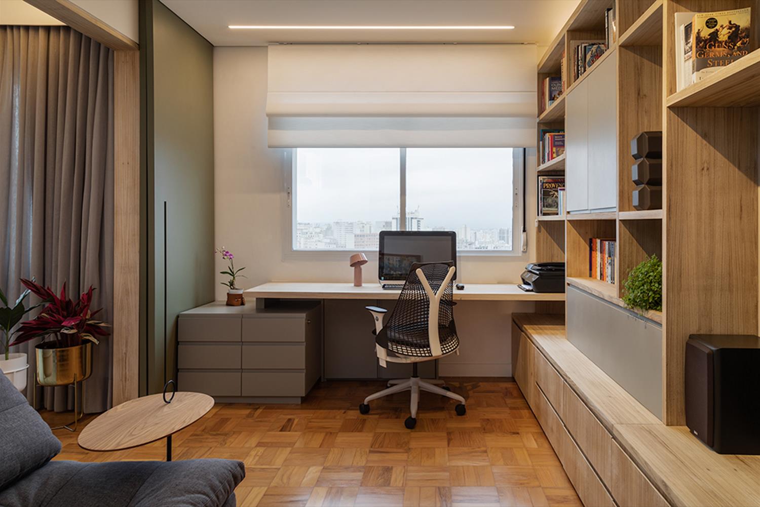 巴西 Apartamento Consolação | 木质美感与设计巧思的完美结合-11