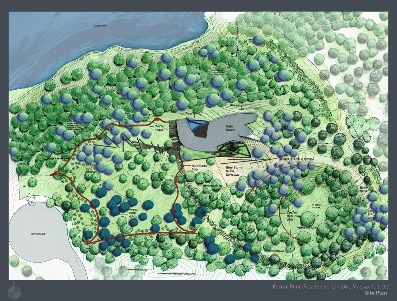 Farrar Pond 森林住所景观丨意大利马萨-20