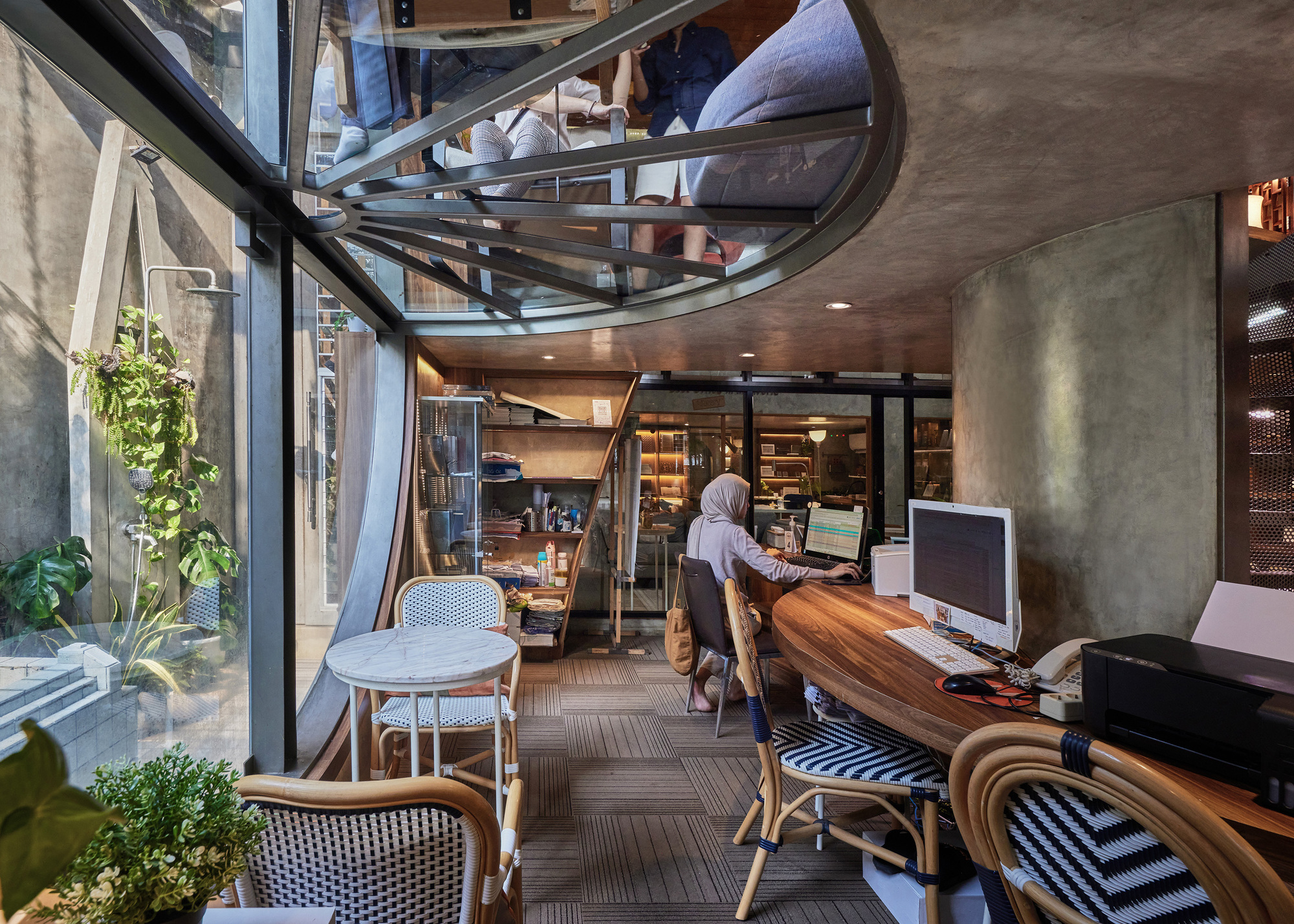 绿意盎然的别墅住宅兼工作室丨印度丨Realrich Architecture Workshop-42