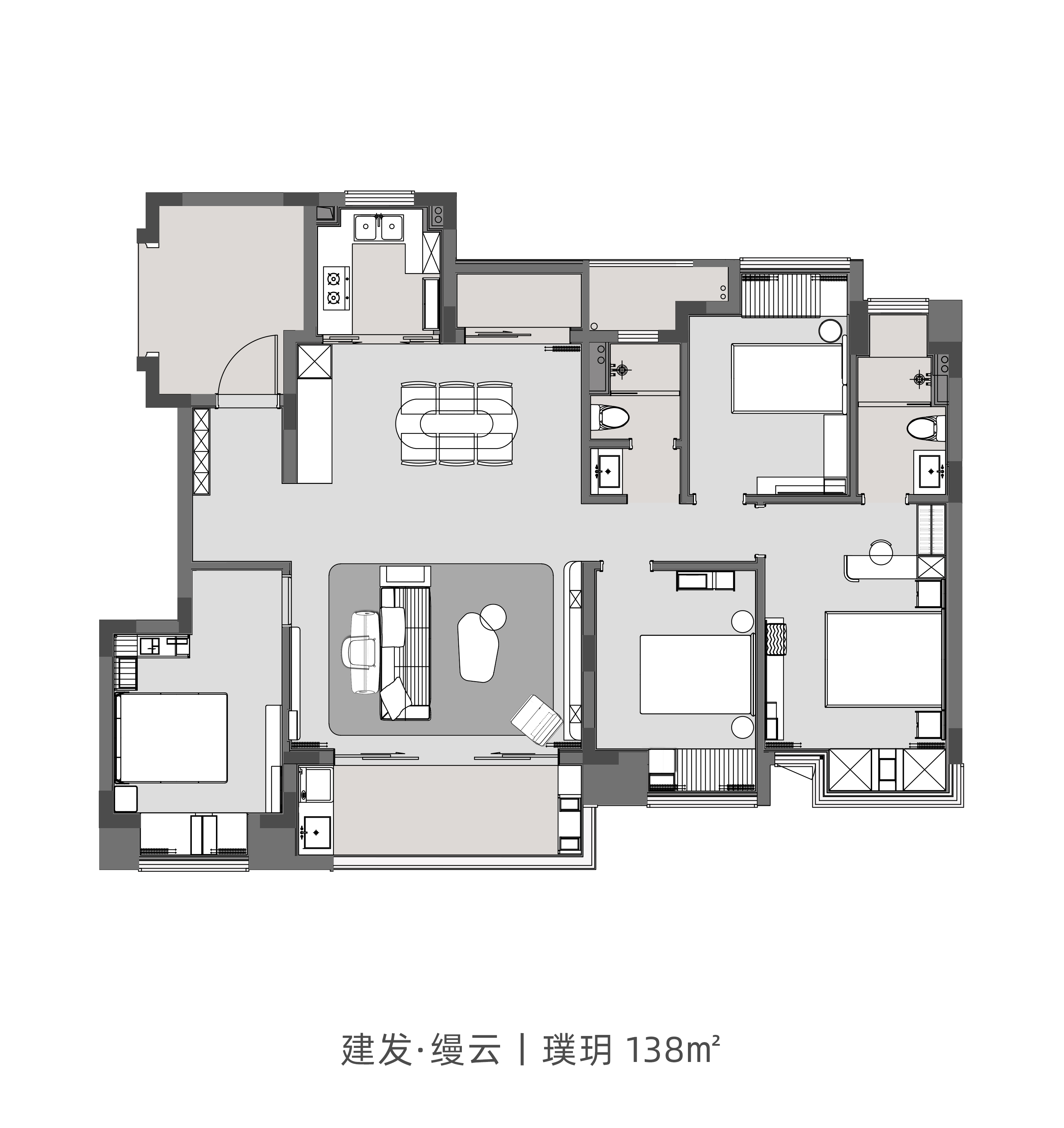 南昌建发·缦云样板房丨中国南昌丨众睦设计-74