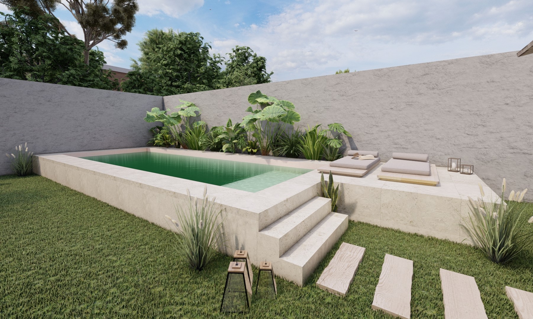 PROYECTO DE PISCINA ESTILO RUSTICO-1