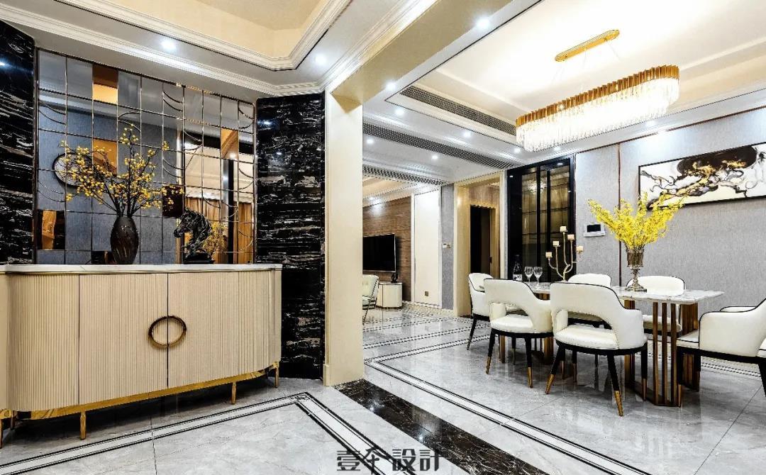 轻奢改造,八角玄关、开放式厨房打造现代宜居空间-26