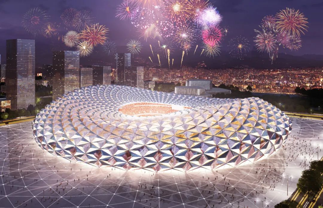 恒大新球场“莲冠”方案亮相,现代科技感十足-31