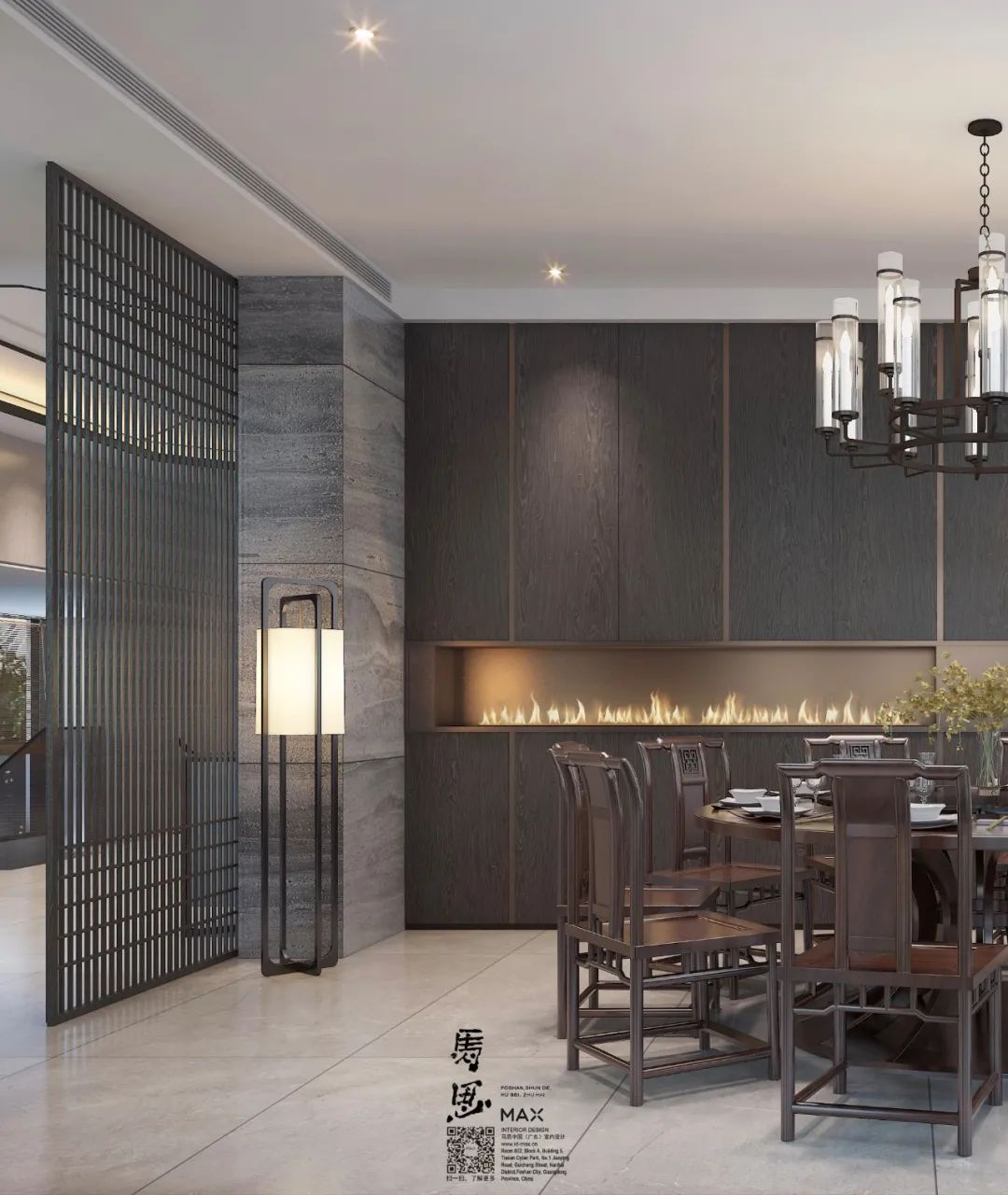 轻奢新中式室内设计丨意巢设计-22