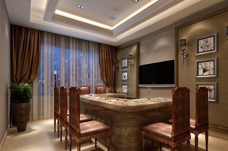 温馨轻欧式铁板烧餐厅设计-6