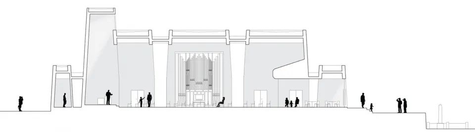 挪威波什格伦教堂 | 瓷质立面与橡木元素的有机结合-58