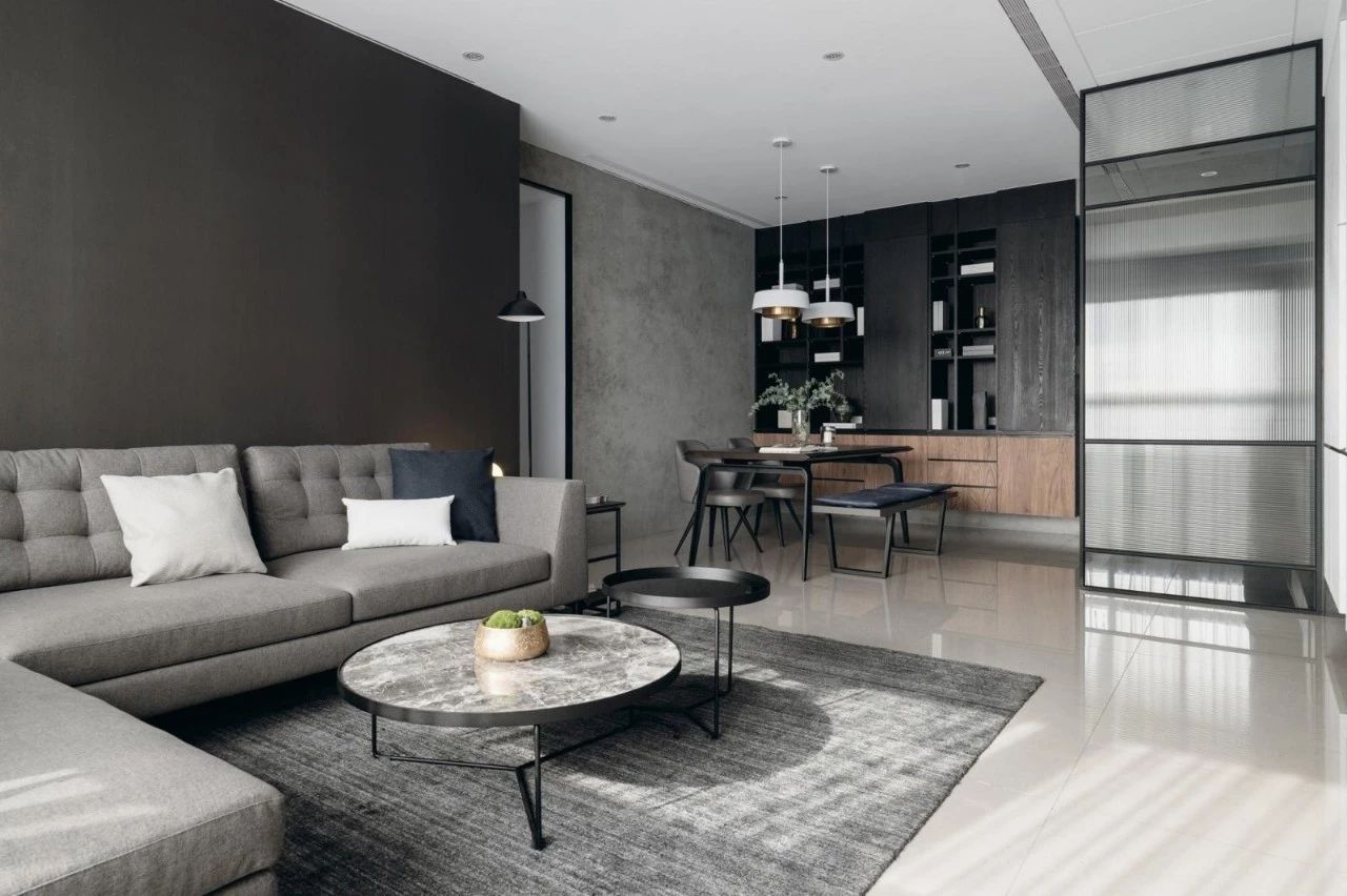 高级灰撞色搭配室内设计-22