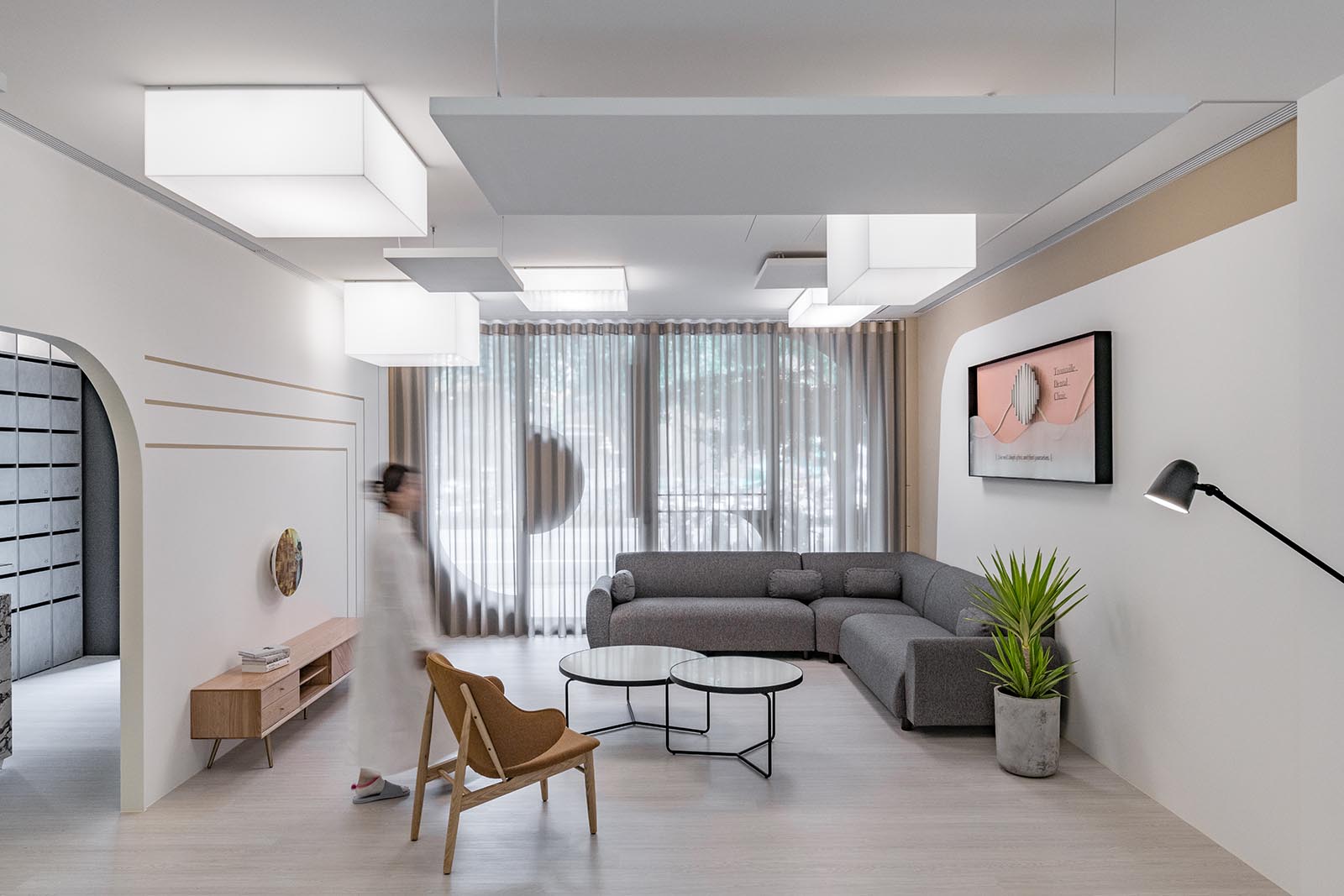 【診所室內設計】粗曠原始是一種前衛的美『循映牙醫 』開物設計-1