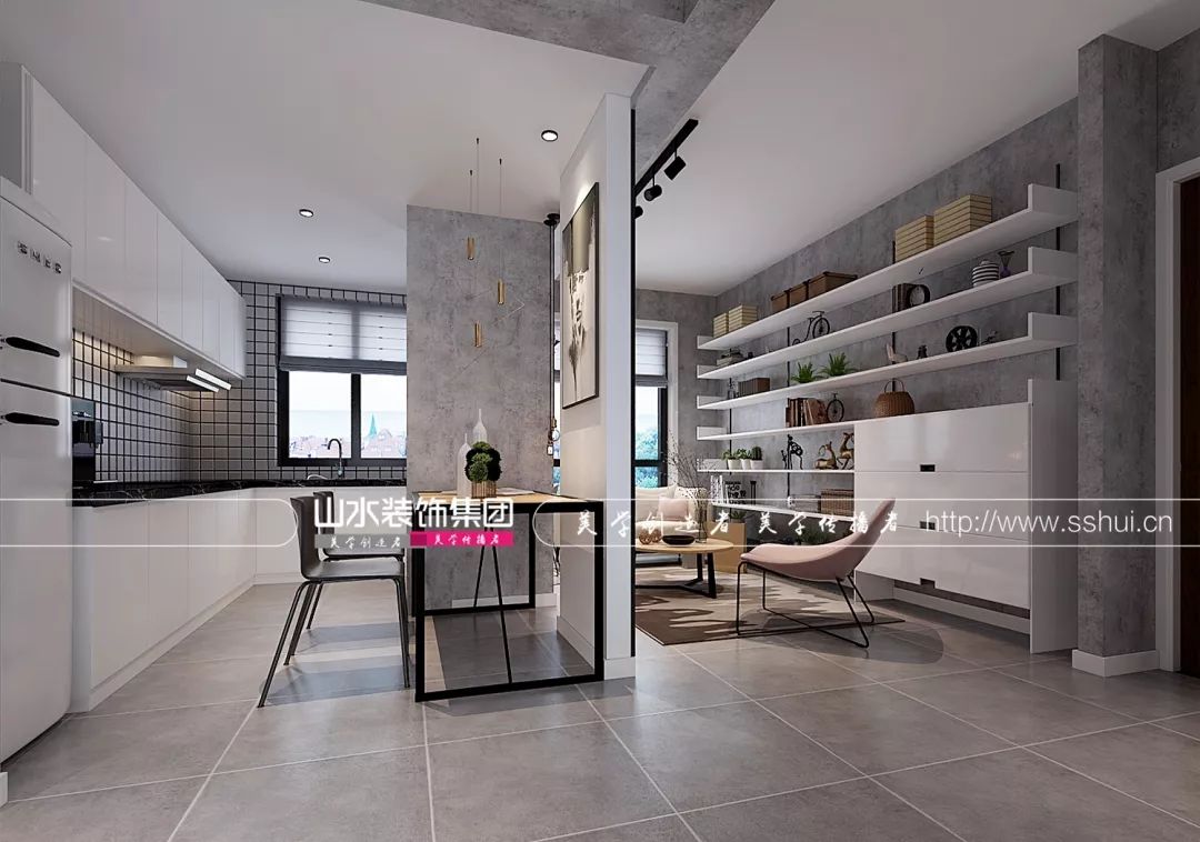 工业风家居设计,水泥灰的浪漫魅力-44