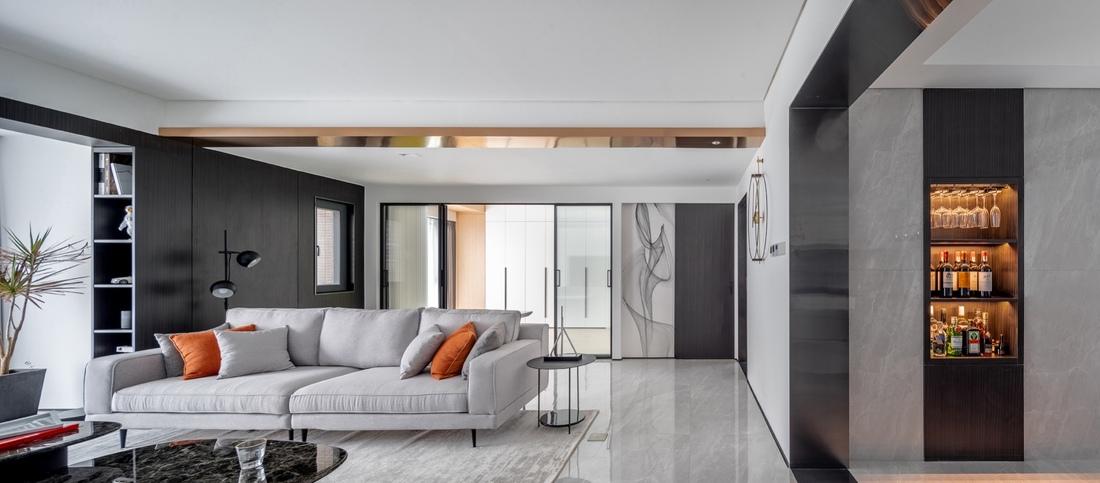 拆墙扩厅,110㎡简约设计师之家-2